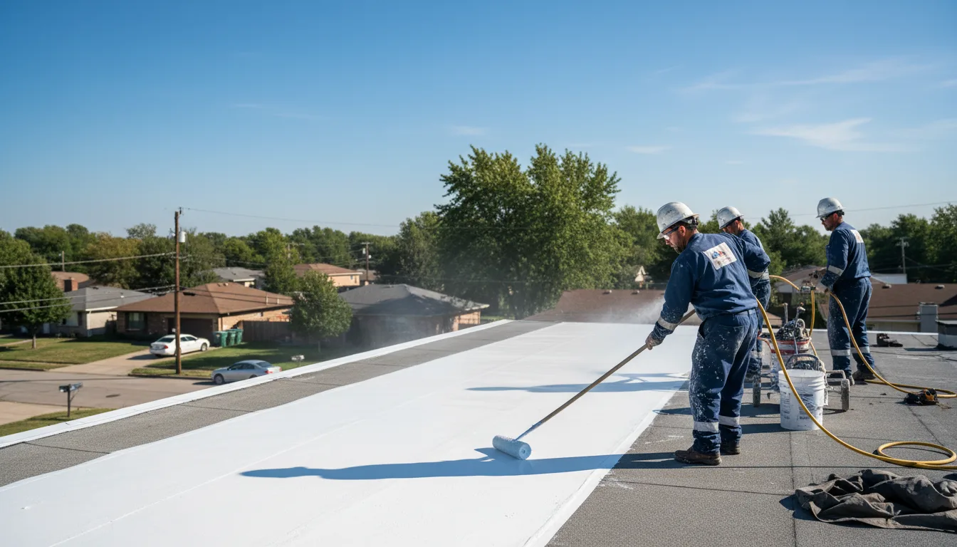Commercial roof coating in Little Rock, MS near me